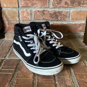 Vans Sk8 Hi Top Youth Black Sneakers
